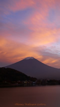 iPhone5用[640x1136]高画質壁紙「富士山夕景-Mt. Fuji」