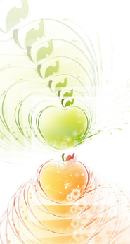 iPhone5/5s/5c用[744x1392]高画質壁紙「リンゴ-1｜apple」