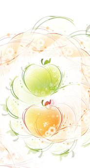 iPhone5/5s/5c用[744x1392]高画質壁紙「リンゴ-4｜apple」