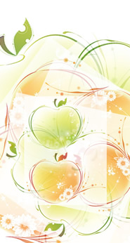 iPhone5/5s/5c用[744x1392]高画質壁紙「リンゴ-6｜apple」
