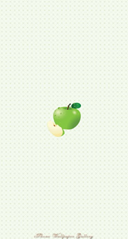 iPhone5/5s/5c用[744x1392]高画質壁紙「青リンゴ-2」