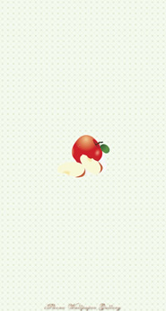 iPhone5/5s/5c用[744x1392]高画質壁紙「赤リンゴ-2」