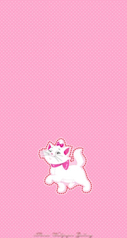 iPhone5/5s/5c用[744x1392]高画質壁紙「ピンクの猫-3」-30