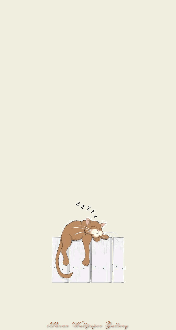 Iphone5 壁紙館 アート作品 眠り猫 1 Free Iphone Wallpaper Gallery Arttistic Designs