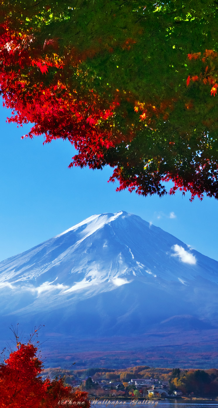 iOS 7-iPhone5用高画質壁紙「富士山-17」