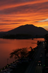 iPhone用[640x960]高画質壁紙「河口湖夕景-Lake Kawaguchi」